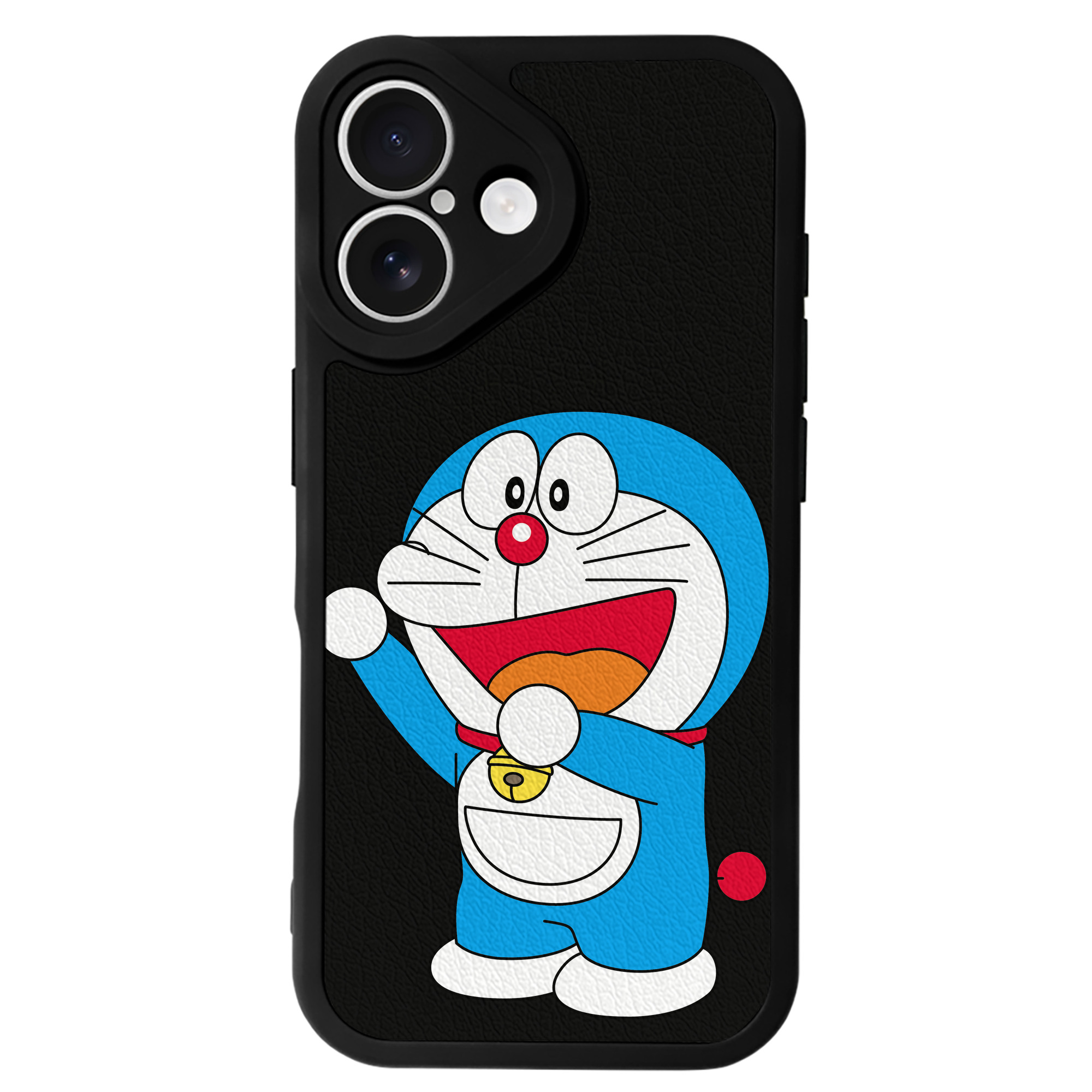 （画像用） ドラえもん Doraemon 【iPhone 16シリーズ対応】シリコンスマホケース（レザー調） 材質：シリコン